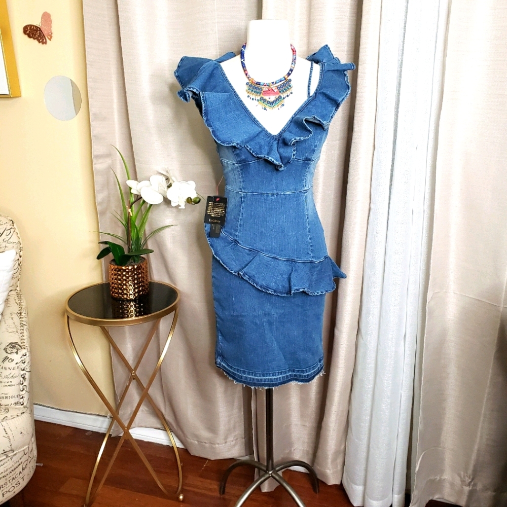 DEMIN DRESS BLUE